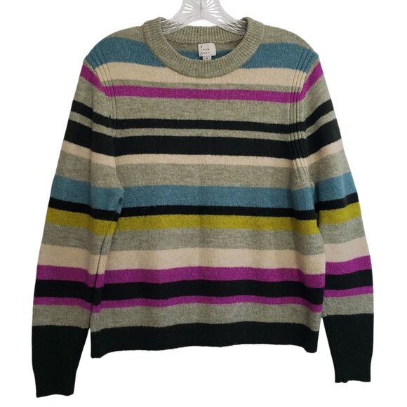 a new day Women's Multi-colored Medium Crewneck Sweater - Picture 1 of 6